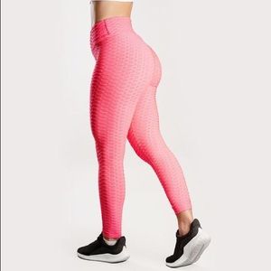 Ovahia anti-cellulite push-up pink leggings